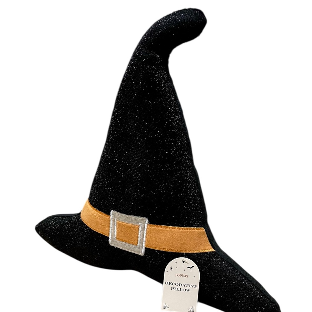 Bullseye's Playground 13"x14" Halloween Witch Hat Novelty Pillow - Set of 2 - Picture 3 of 8